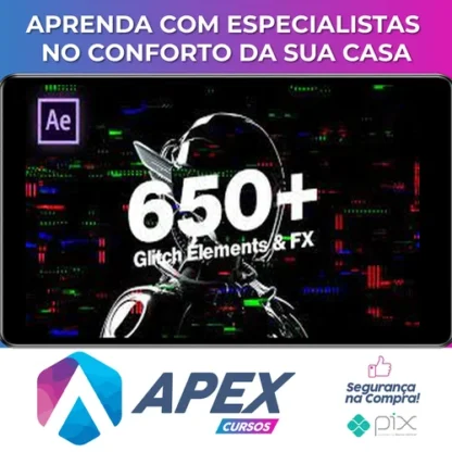 [PACK] Videohive: 650+ Glitch Elements - VCGMotion [INGLÊS]