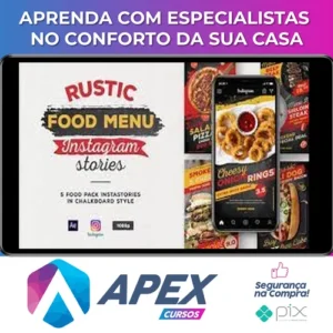 Menu Rústico de Comida - Instagram Stories