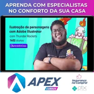 Crehana: Ilustração de Personagens com Illustrator - Thunder Rockets