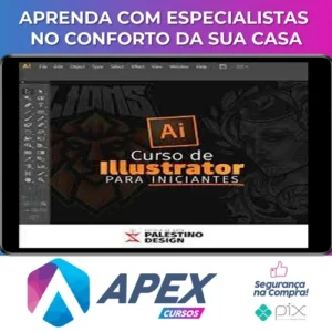 Curso de Adobe Illustrator (Básico ao Avançado) - Palestino Designer