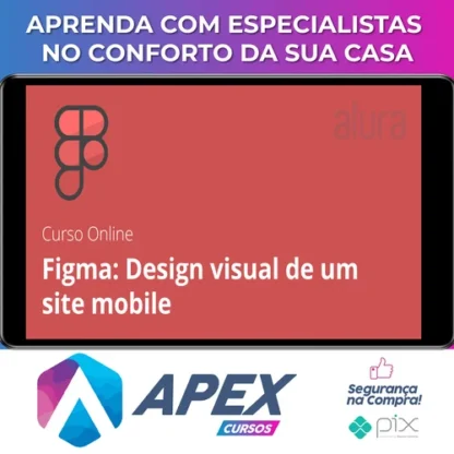 Alura: Figma, Design Visual de um Site Mobile - André Lisboa