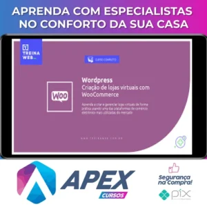 Wordpress Criação de Lojas Virtuais com Woocommerce 2021 - Treinaweb