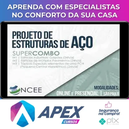 Projeto de Estruturas de Aço (Super Combo M1+M2+M3) - Ncee