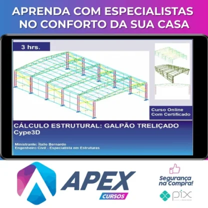 Cype3D: Galpão Treliçado - Ítallo Bernardo
