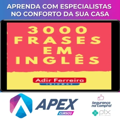 3000 (Frases + Áudio) em Inglês - Adir Ferreira