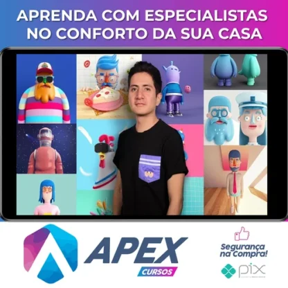 DOMESTIKA: Design de Personagens no Cinema 4D: do Esboço à Impressão 3D - Aarón Martínez [ESPANHOL]