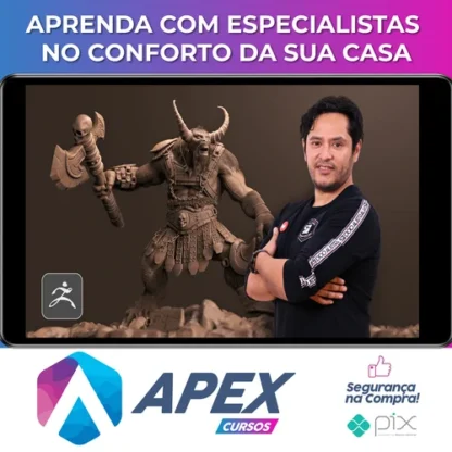 DOMESTIKA: Escultura Digital de Criaturas Fantásticas com o ZBrush - Luis Alberto Gayoso Berrospi [ESPANHOL]