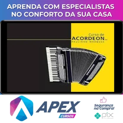 Curso de Acordeon Intermediário: Vol. 1 - Paulinho Marques
