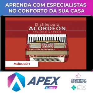 Curso de Acordeon Intermediário: Vol. 2 - Paulinho Marques