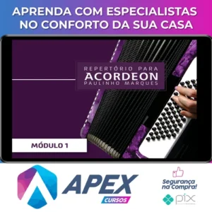 Curso de Acordeon Intermediário: Vol. 3 - Paulinho Marques