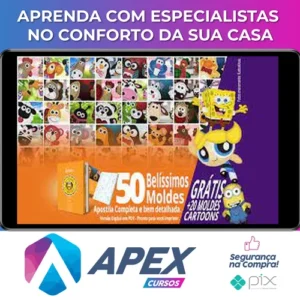 50 Moldes de Bichinhos Decorativos + Brinde - Autor Desconhecido