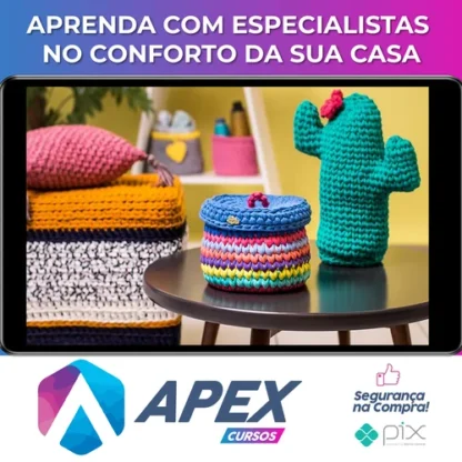 Eduk: Crochê Moderno Fio de Malha para Decoração - Nat Petry