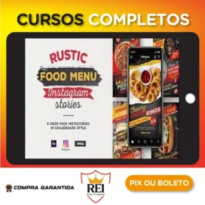 Menu Rústico de Comida - Instagram Stories